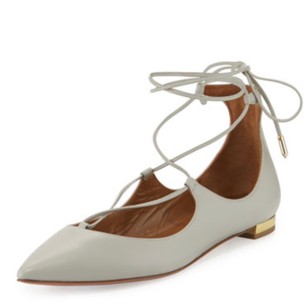 Aquazurra Christy Flats Grey 36.5